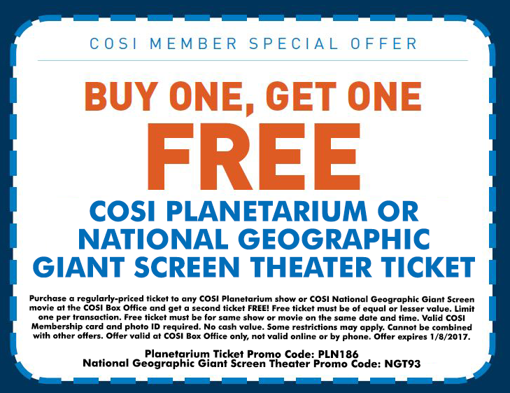 COSI Member Events and Discounts