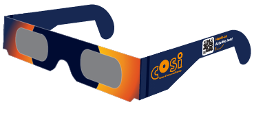 Illustration of COSI's solar glasses.