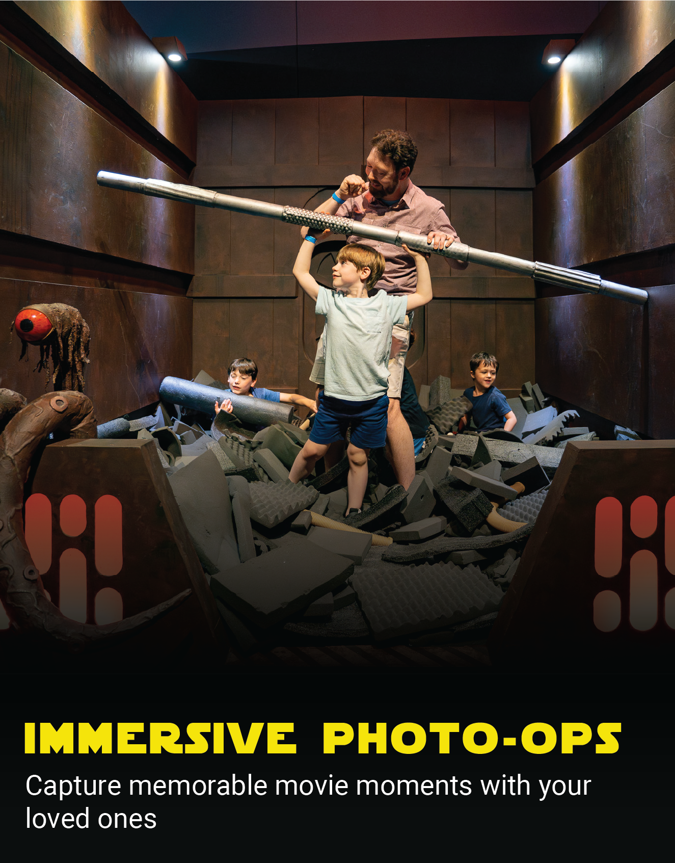 Capture memorable movie moments with your loved ones.